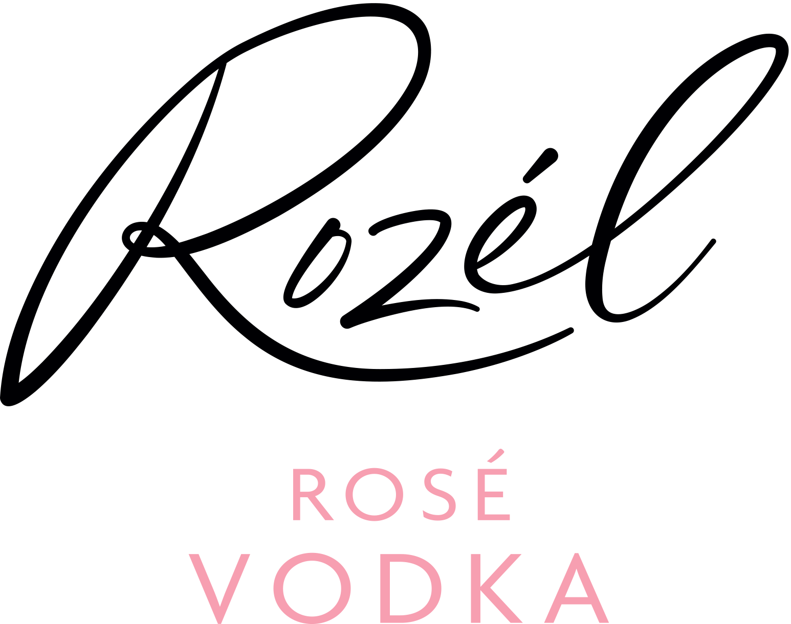 Rozel Logo Black And Pink